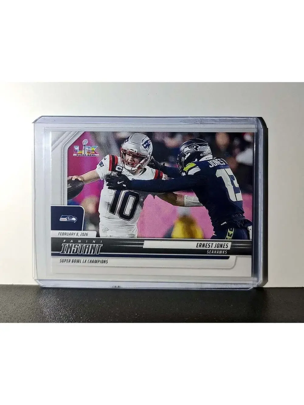 Ernest Jones 2026 Panini NFL Super Bowl LIX Champions #20 Card Seattle Seahawks